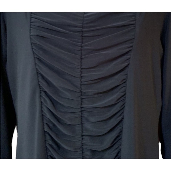 Joseph Ribkoff Size 12 Top Black Stretch
Slinky Knit Shirred Front NWT $131 - Picture 3 of 12